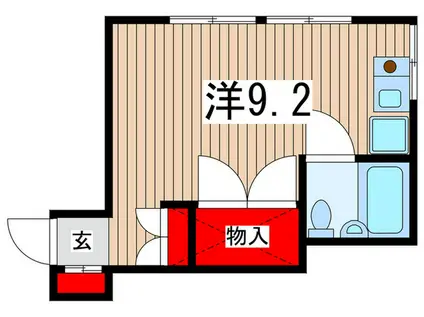 DOCE(ワンルーム/2階)の間取り写真