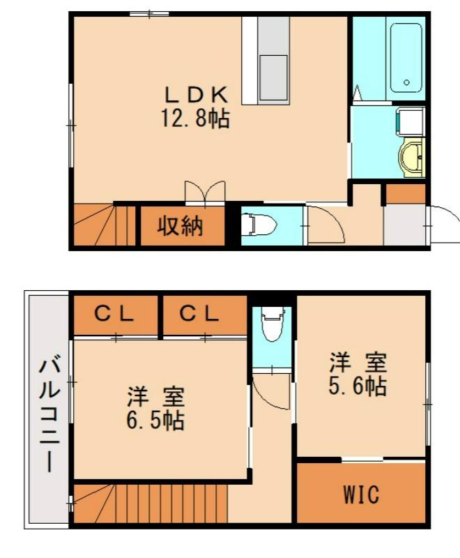 キルシュ(2LDK/1階)の間取り写真
