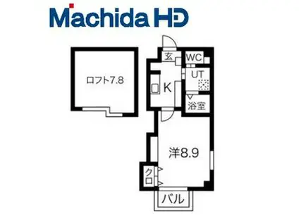 エヌエムスワサントセット・ウエスト(1K/4階)の間取り写真