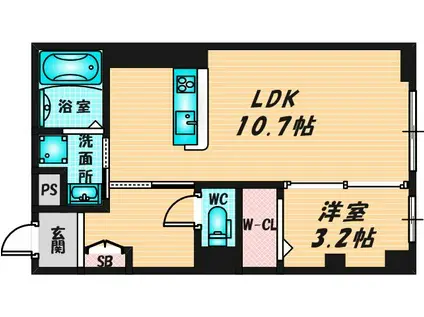MA.MAISON(1LDK/1階)の間取り写真