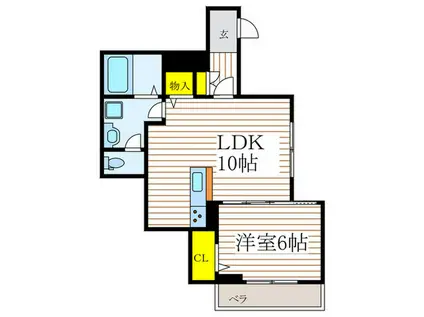 ソフィアソレイユ(1LDK/1階)の間取り写真