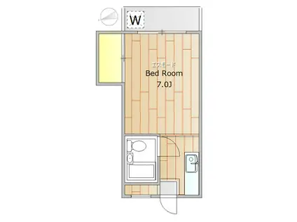 大野荘(ワンルーム/1階)の間取り写真