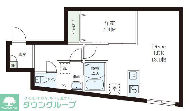 レピュア小石川レジデンスII(1LDK/3階)の間取り写真