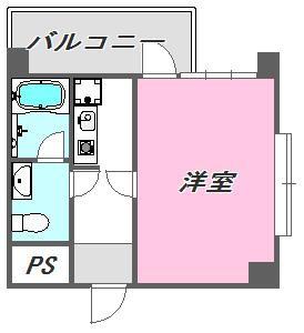 VIP薬院(ワンルーム/5階)の間取り写真