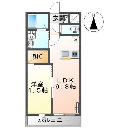 PLUMA BRANCA(1LDK/1階)の間取り写真