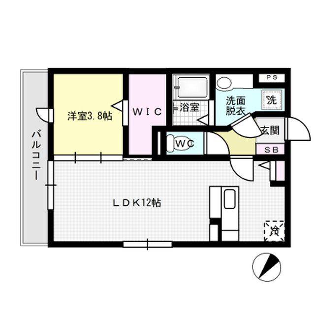 コンフォート光丘(1LDK/2階)の間取り写真