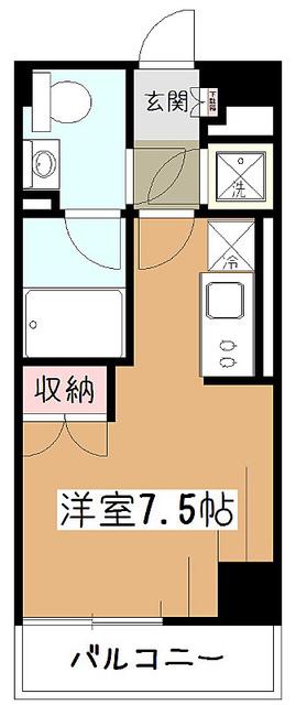 プライムアーバン久米川(ワンルーム/9階)の間取り写真