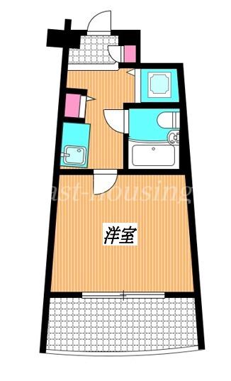 ライオンズテラス武蔵小金井(1K/3階)の間取り写真