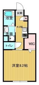 NEWS ROW(1K/1階)の間取り写真