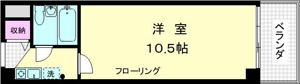 カーサ第一亀戸5号棟(1K/12階)の間取り写真