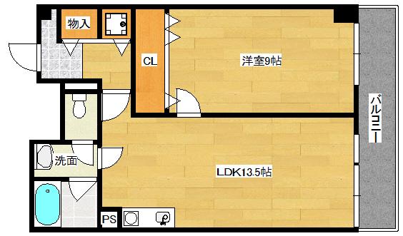 WAKO ILE BLANCHE(1LDK/2階)の間取り写真