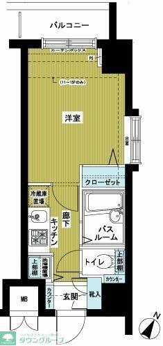 トーシンフェニックス初台弐番館(1K/12階)の間取り写真