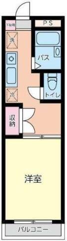 タプラ文京(1DK/1階)の間取り写真