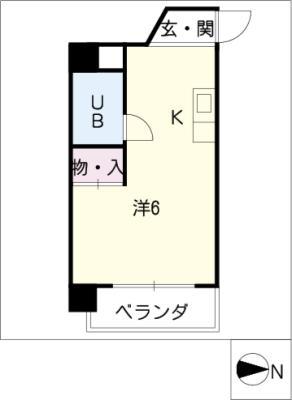 RESENCE TSUKIJIGUCHI(ワンルーム/4階)の間取り写真