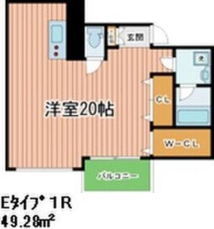 リバープレイス 梅田北(ワンルーム/7階)の間取り写真