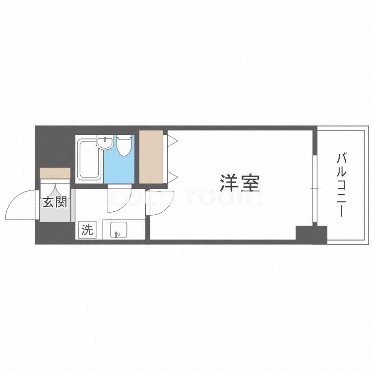 エスリード北梅田第2(1K/8階)の間取り写真