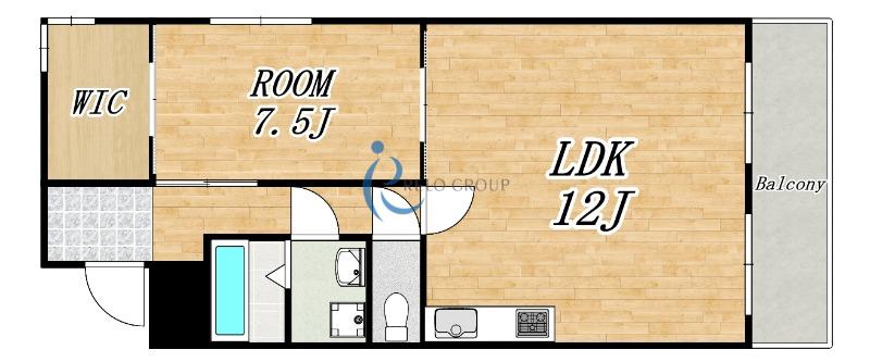JTBマンション(1LDK/4階)の間取り写真