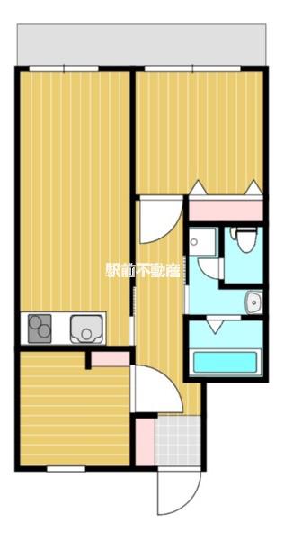 クリーンハイツ(2LDK/5階)の間取り写真
