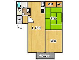 メゾンドイデア(2LDK/2階)の間取り写真