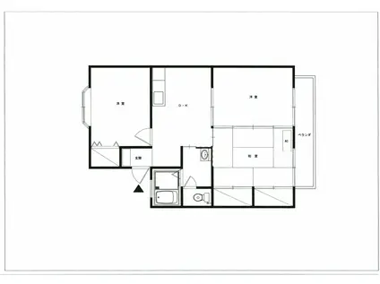 サーブハウス(3DK/2階)の間取り写真