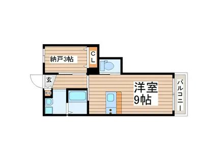 ANYRE高砂駅東II(ワンルーム/1階)の間取り写真
