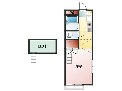 リリアムエイト(1K/2階)の間取り写真