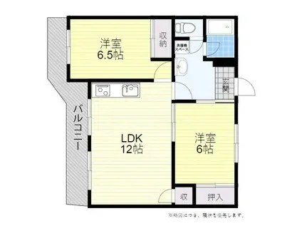 コーポのだ(2LDK/2階)の間取り写真