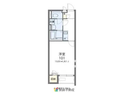 クレイノMARE(1K/1階)の間取り写真