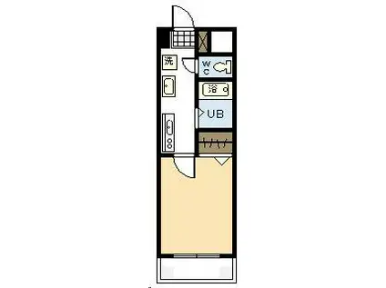 セレナーデホープ(1K/3階)の間取り写真