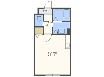 カーサレクエルド(ワンルーム/2階)の間取り写真