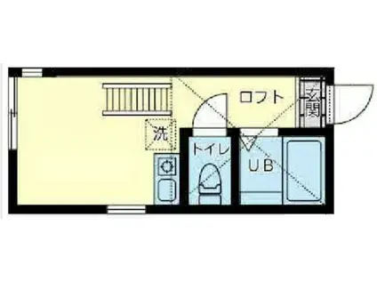 ユナイト和田町ラファイエット(ワンルーム/1階)の間取り写真