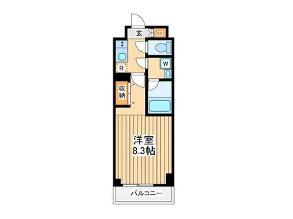 アイル グランデ川崎(1K/9階)の間取り写真