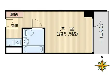 アネックス茗荷谷(ワンルーム/9階)の間取り写真