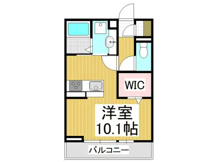 グラン・リオプレール(ワンルーム/1階)の間取り写真