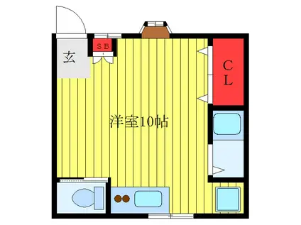 ファイン滝野川A棟(ワンルーム/2階)の間取り写真