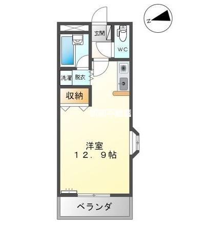 グレイスヴィラ北久保(ワンルーム/2階)の間取り写真