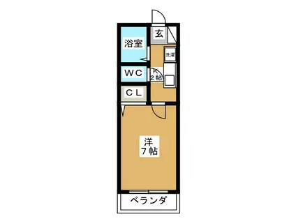 IDEAL MAISON(1K/1階)の間取り写真