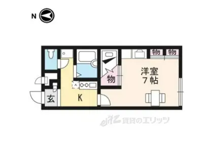 レオパレスプレマ ダーラ(1K/1階)の間取り写真