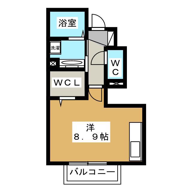メルベーユ・S(ワンルーム/1階)の間取り写真