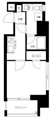 DUARESU麹町OMYX(1K/4階)の間取り写真