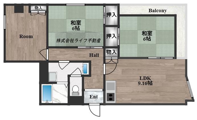 グランクオレ31(3LDK/4階)の間取り写真