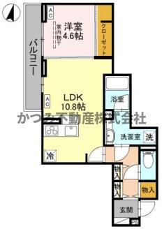 D-SERENO志木柏町(1LDK/1階)の間取り写真