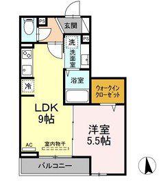 セレスティア東葛西Ⅱ(1LDK/3階)の間取り写真
