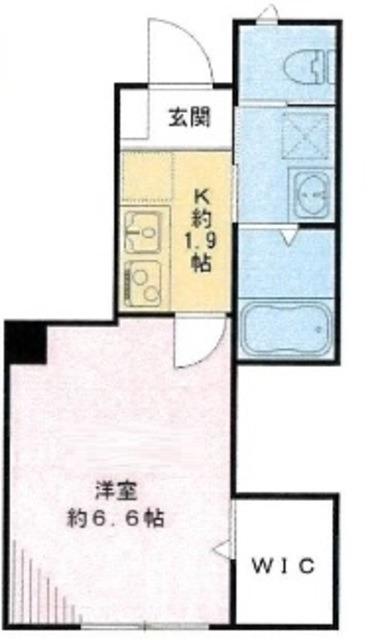 OSKビル(1K/1階)の間取り写真