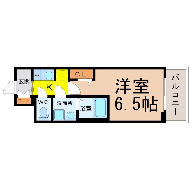 S-RESIDENCE上前津駅前(1K/9階)の間取り写真