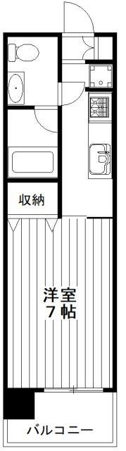 新江古田ST・HOUSE(1K/6階)の間取り写真