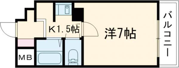 SYOWA EXCEL VIEW KOBE(1K/3階)の間取り写真