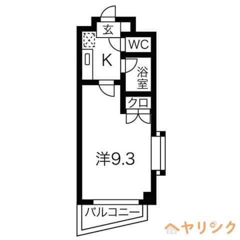 シティライフ藤ヶ丘南1号館(1K/3階)の間取り写真