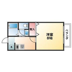 サン・FRIENDS木曽 I(1K/1階)の間取り写真