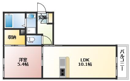 HITBLDG.II(1LDK/3階)の間取り写真